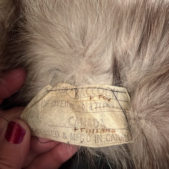 Raccoon fur coat S/M - Picture 5 of 16